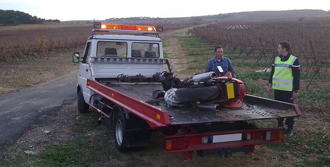 Dépannage moto Sauvian,